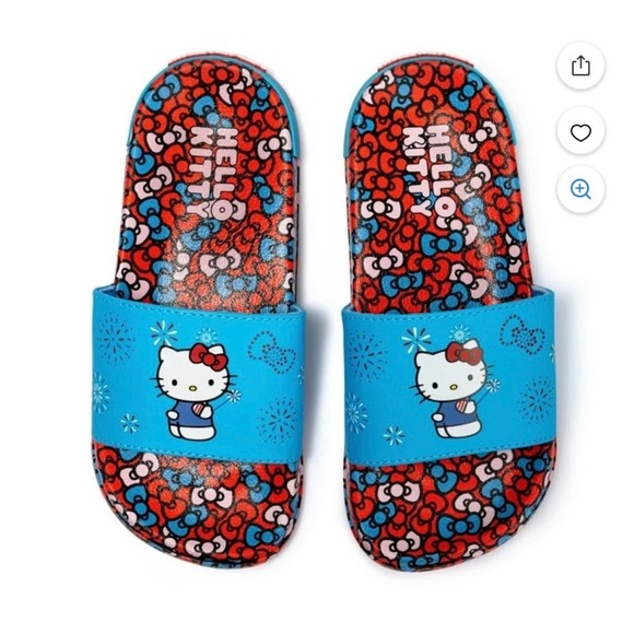 Hello Kitty Slide Sandals – Multicolor – Size 7 – NWT - Picture 1 of 4